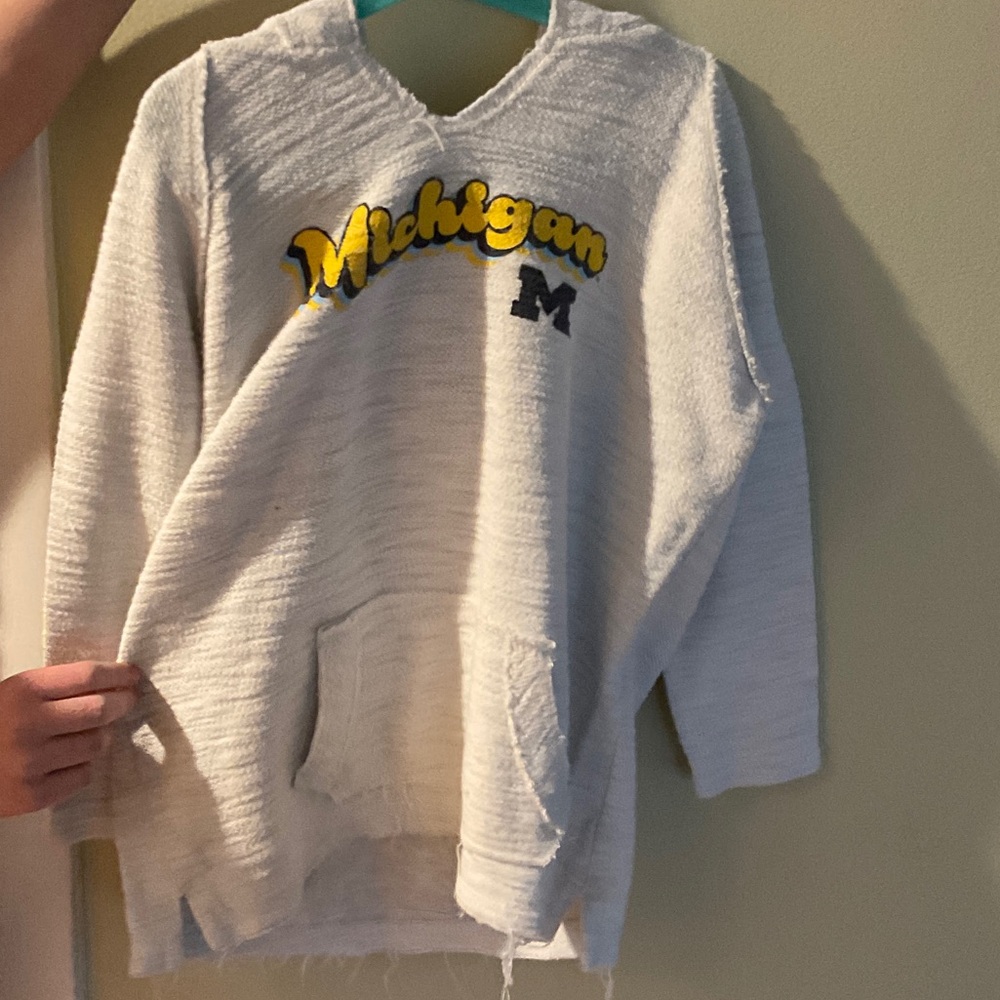 MV Sport Michigan Kids White Hoodie